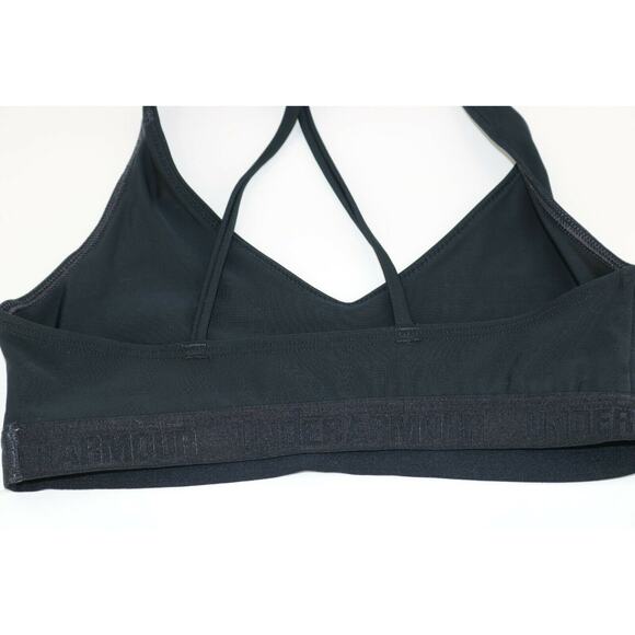 Under Armour Girls Black Sports Bra Athletic Gym Youth - Picture 5 of 5